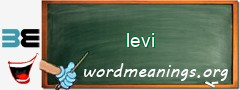 WordMeaning blackboard for levi